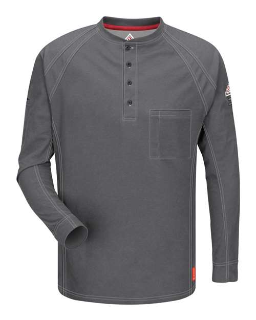 Bulwark QT20T Men's Tall Long Sleeve Henley