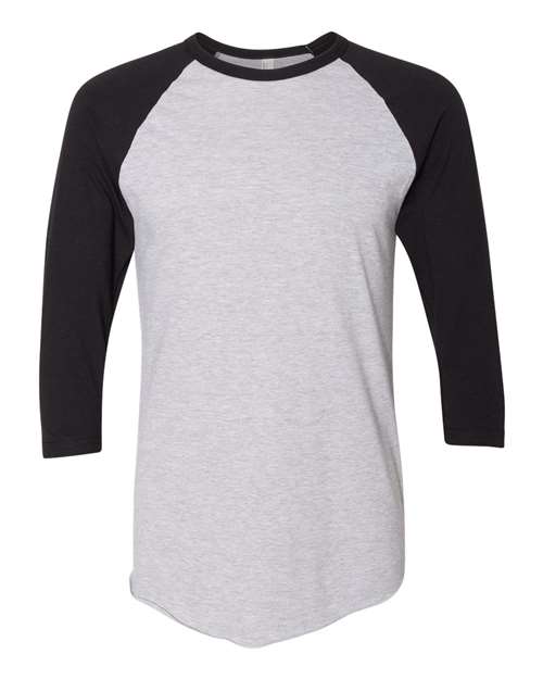 American Apparel BB453W Unisex 50/50 Raglan Three-Quarter Sleeve Tee