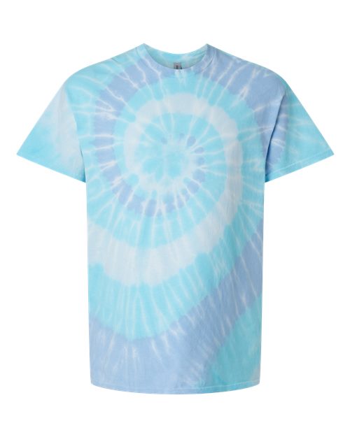 Dyenomite 200MS Unisex Multi-Color Spiral Tie-Dyed T-Shirt