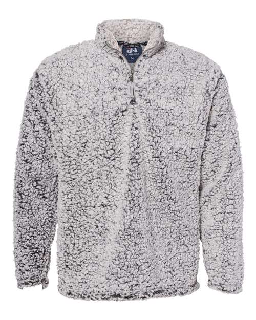 J. America 8454 Men's Sherpa Quarter-Zip Pullover