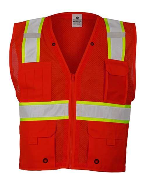 Kishigo B100-111 Unisex EV Series® Enhanced Visibility Multi-Pocket Mesh Vest