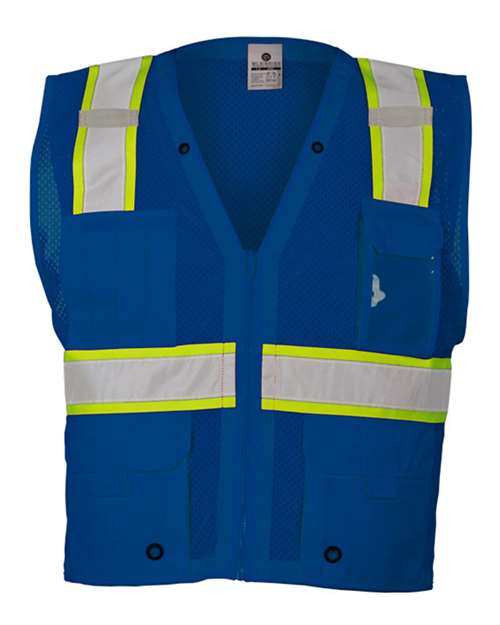 Kishigo B100-111 Unisex EV Series® Enhanced Visibility Multi-Pocket Mesh Vest