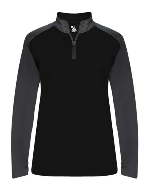 Badger 4008 Women's Ultimate SoftLock™ Sport Quarter-Zip Pullover