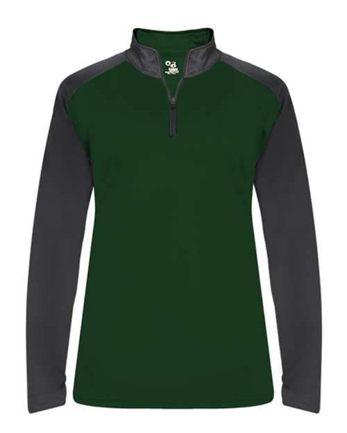 Badger 4008 Women's Ultimate SoftLock™ Sport Quarter-Zip Pullover