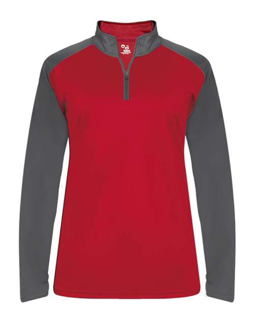 Badger 4008 Women's Ultimate SoftLock™ Sport Quarter-Zip Pullover