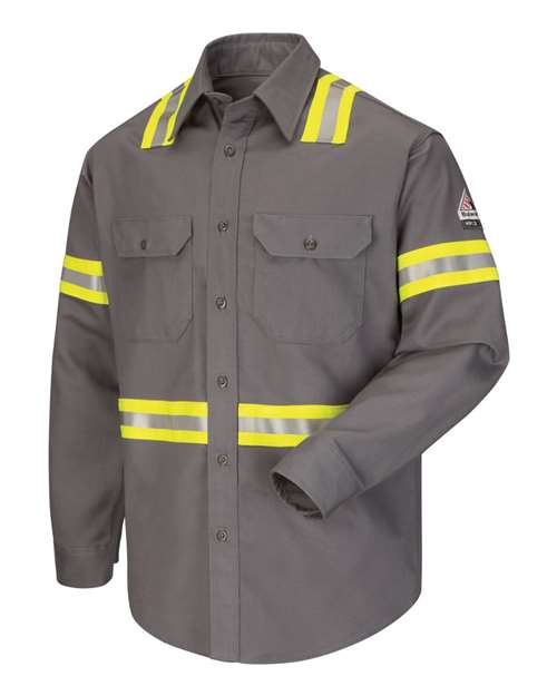 Bulwark SLDT Men's Enhanced Visibility Uniform Shirt
