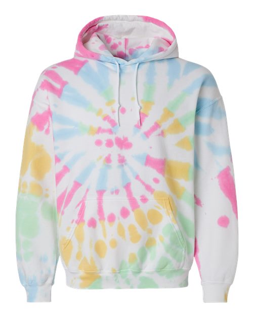 Dyenomite 680VR Unisex Blended Tie-Dyed Hooded Sweatshirt