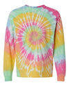 Dyenomite 240MS Unisex Multi-Color Spiral Tie-Dyed Long Sleeve T-Shirt
