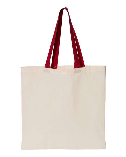 OAD OAD105 Contrast-Color Handle Tote