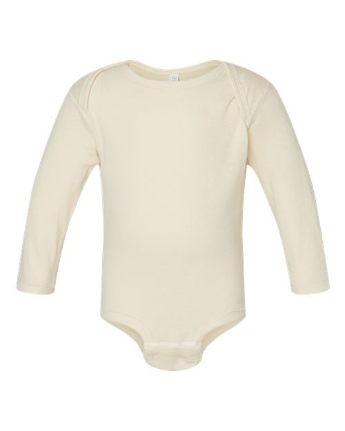 Rabbit Skins 4411 Infant Long Sleeve Baby Rib Bodysuit