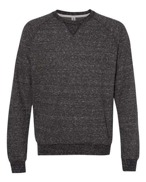 JERZEES 91MR Unisex Snow Heather French Terry Crewneck Sweatshirt