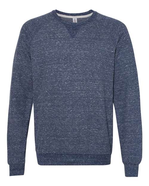 JERZEES 91MR Unisex Snow Heather French Terry Crewneck Sweatshirt