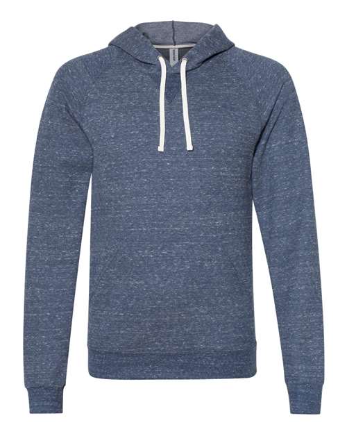 JERZEES 90MR Unisex Snow Heather French Terry Raglan Hooded Sweatshirt