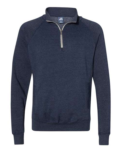 J. America 8869 Men's Triblend Quarter-Zip Sweatshirt
