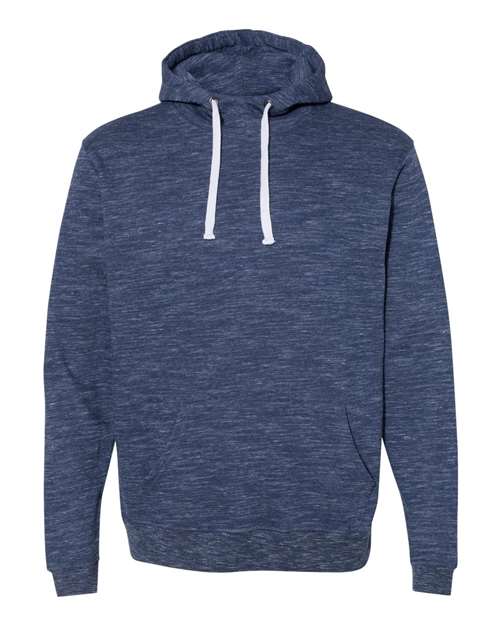 J. America 8677 Men's Mélange Fleece Hooded Sweatshirt
