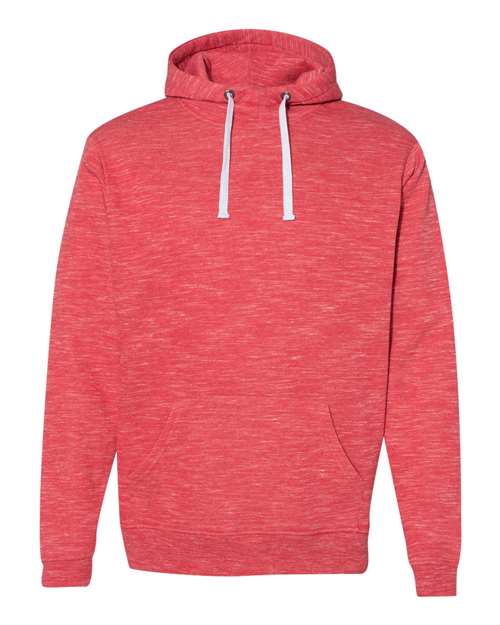 J. America 8677 Men's Mélange Fleece Hooded Sweatshirt