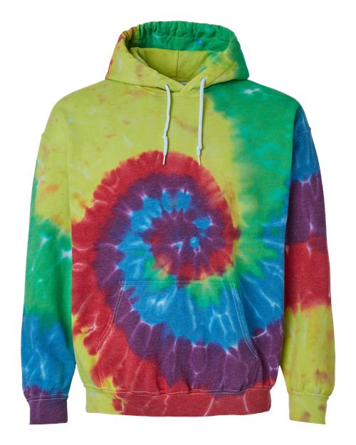 Dyenomite 680VR Unisex Blended Tie-Dyed Hooded Sweatshirt