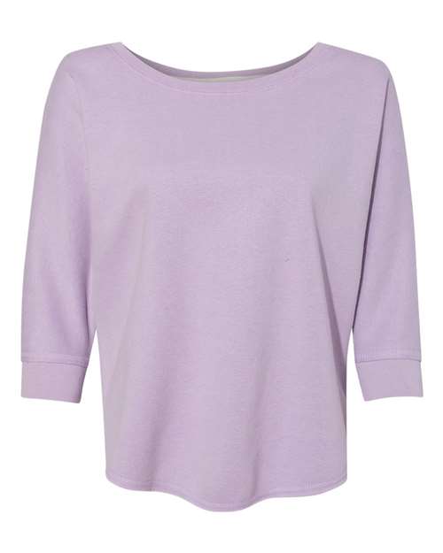 J. America 8685 Women's Lounge Fleece Dolman Crewneck Sweatshirt