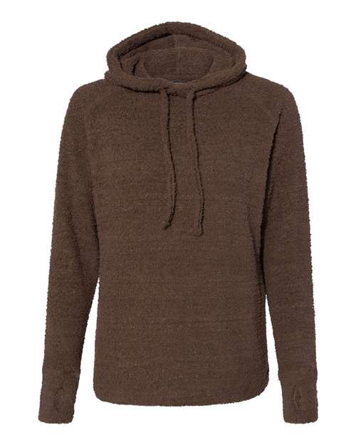 J. America 8680 Women’s Teddy Fleece Hooded Pullover