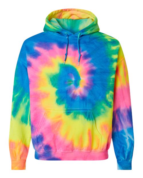 Dyenomite 680VR Unisex Blended Tie-Dyed Hooded Sweatshirt