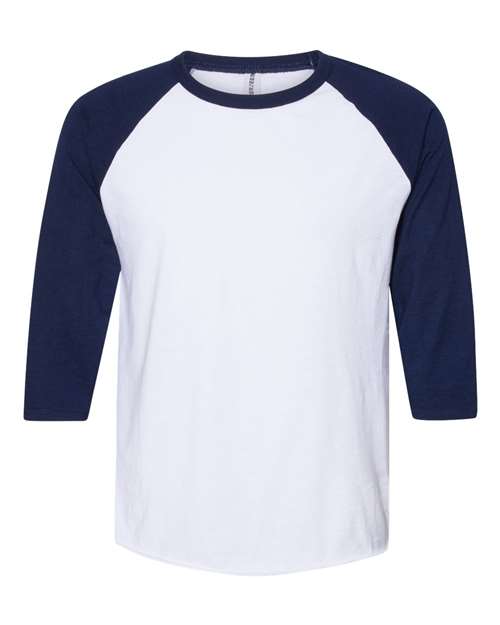JERZEES 560RR Premium Blend Ringspun Three-Quarter Sleeve Raglan Baseball T-Shirt