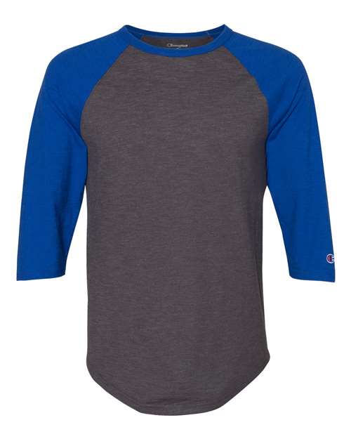 Champion CP75 Unisex Premium Fashion Raglan Three-Quarter Sleeve Baseball T-Shirt