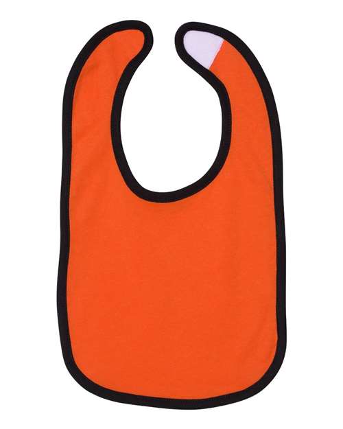 Rabbit Skins 1004 Infant Contrast Trim Premium Jersey Bib