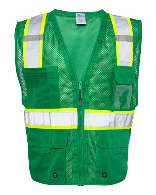 Kishigo B100-111 Unisex EV Series® Enhanced Visibility Multi-Pocket Mesh Vest