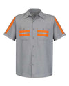 Red Kap SP24E Men's Enhanced Visibility Industrial Work Shirt