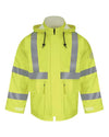 Bulwark JXN4 Men's Hi-Visibility Flame-Resistant Rain Jacket