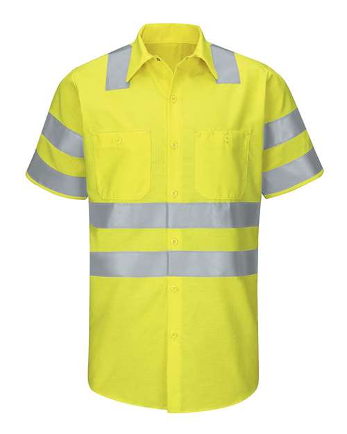 Red Kap SY24 Men's Enhanced & Hi-Visibility Work Shirt