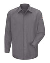 Bulwark SMS2 Men's Concealed-Gripper Pocketless Long Sleeve Shirt - CoolTouch® 2