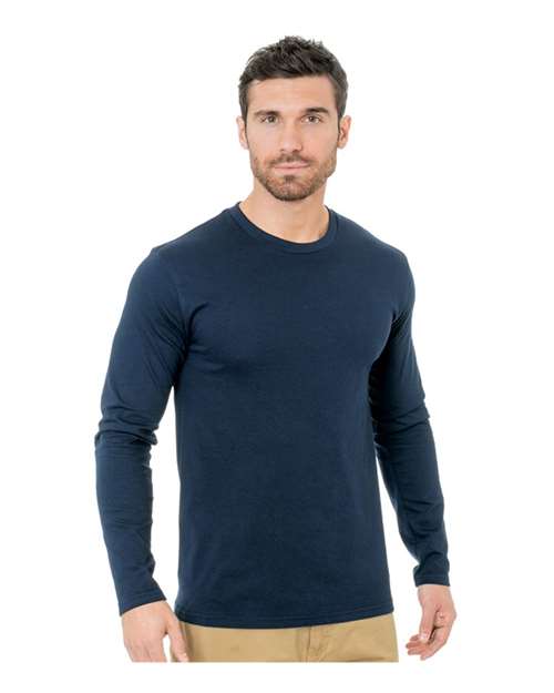 Bayside 9550 Unisex Fine Jersey Long Sleeve T-Shirt