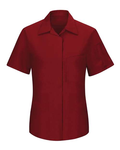 Red Kap SY41 Women's Performance Plus Short Sleeve Shop Shirt with Oilblok Technology