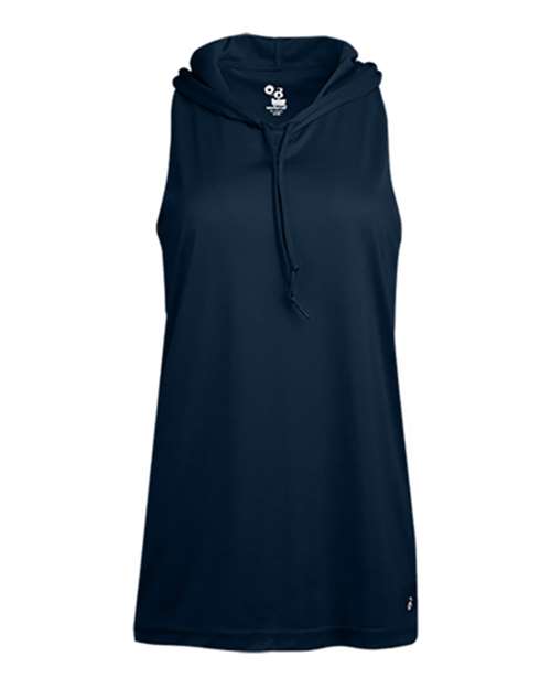 Badger 4111 Women's B-Core Racerback Hooded Tank Top