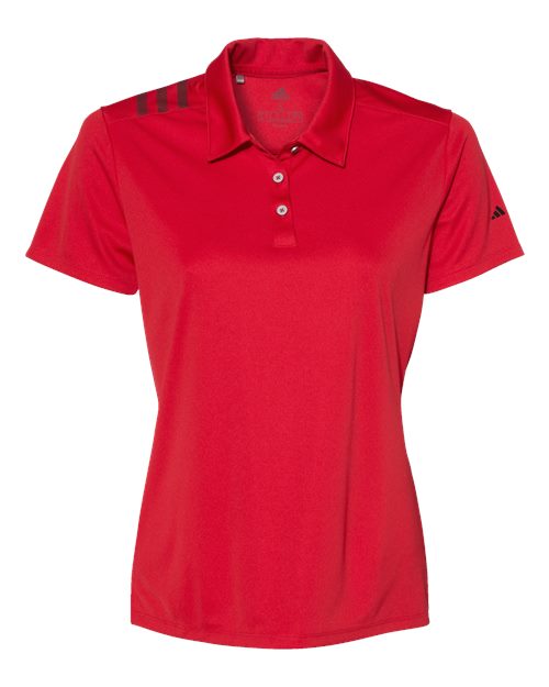 Adidas A325 Women's 3-Stripes Shoulder Polo