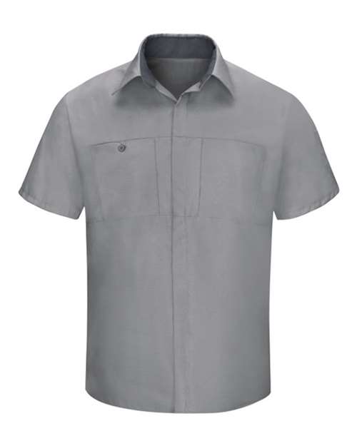 Red Kap SY42 Men's Performance Plus Short Sleeve Shirt with Oilblok Technology