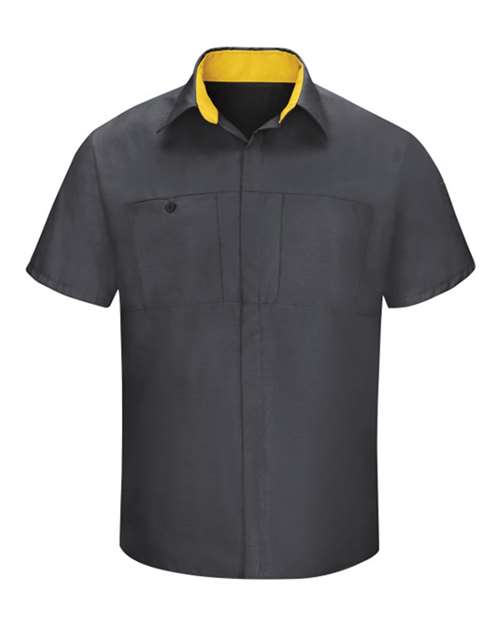 Red Kap SY42 Men's Performance Plus Short Sleeve Shirt with Oilblok Technology