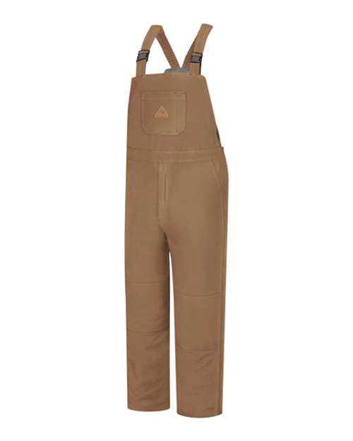 Bulwark BLN4 Men's Brown Duck Deluxe Insulated Bib Overall - EXCEL FR® ComforTouch