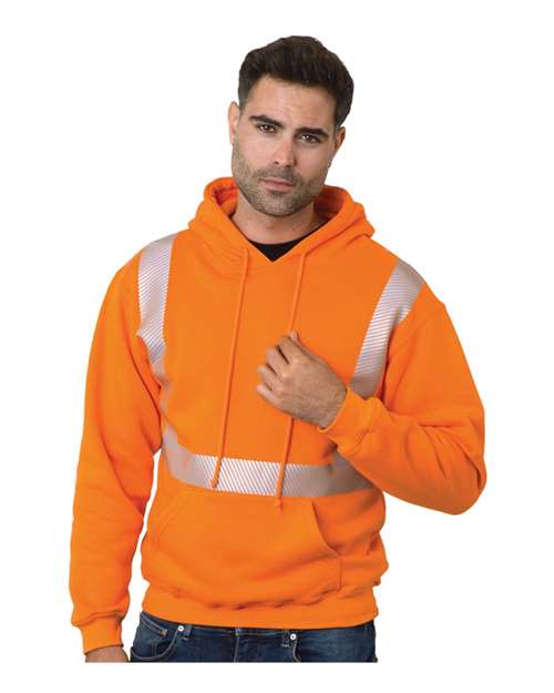 Bayside 3739 Unisex USA-Made High Visibility Hooded Sweatshirt