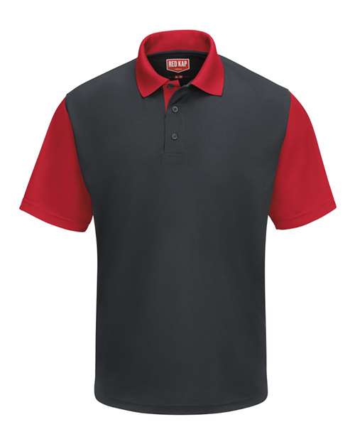 Red Kap SK56 Men's Performance Knit Color-Block Polo