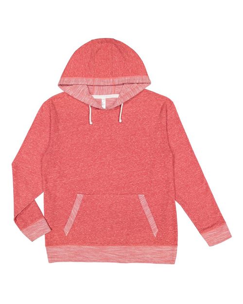LAT 6779 Unisex Harborside Mélange French Terry Hooded Pullover