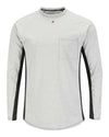 Bulwark MPS8 Men's Long Sleeve FR Two-Tone Base Layer with Concealed Chest Pocket - EXCEL FR