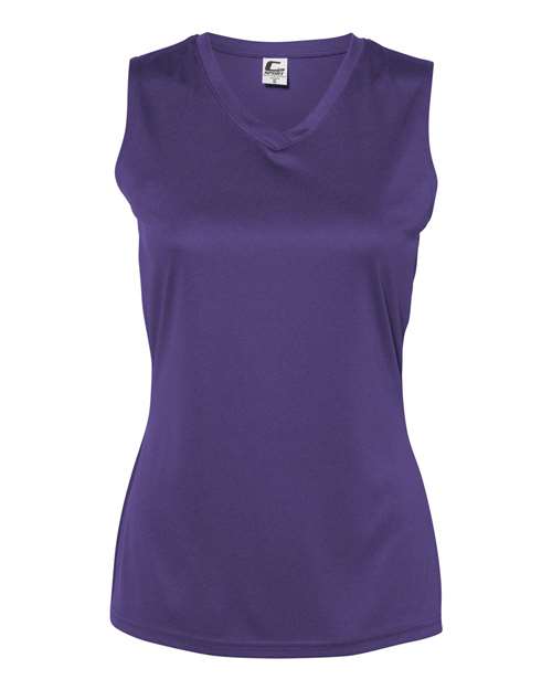 C2 Sport 5663 Women's Sleeveless V-Neck T-Shirt