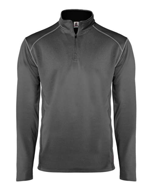 Badger 4438 Men's Money Mesh Quarter-Zip Pullover