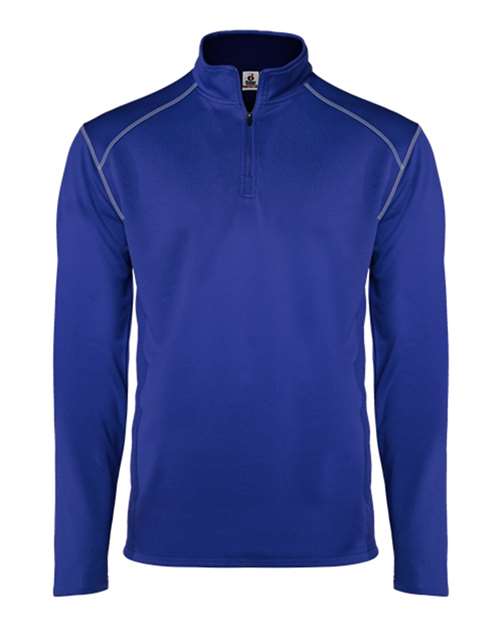 Badger 4438 Men's Money Mesh Quarter-Zip Pullover