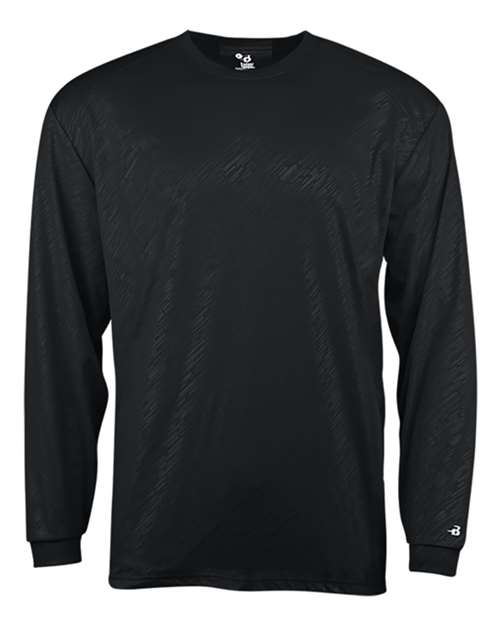 Badger 2145 Youth Line Embossed Long Sleeve T-Shirt