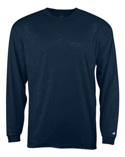 Badger 2145 Youth Line Embossed Long Sleeve T-Shirt