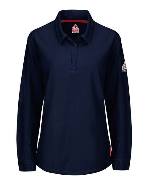 Bulwark QT15 Women's iQ Series® Long Sleeve Polo with 4-Button Placket