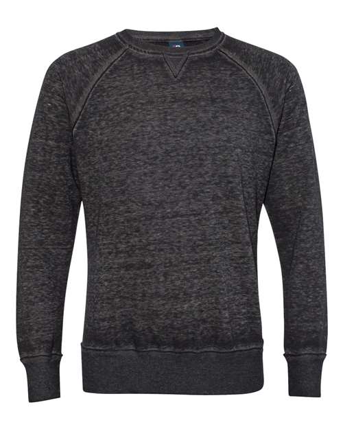 J. America 8920 Men's Vintage Zen Fleece Crewneck Sweatshirt